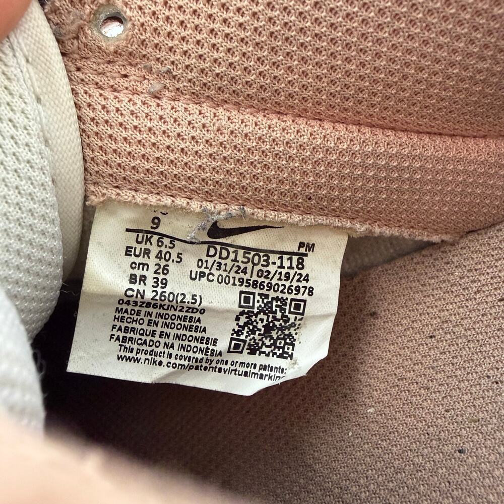 Nike Dunk Low Rose Whisper Women's 9 White Pink Gum DD1503-118 Sneaker - Picture 6 of 13